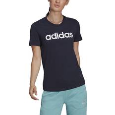 Adidas Essentials Slim Logo Tee Legend Ink Womens