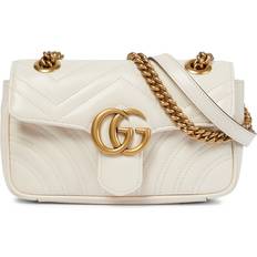 Gucci Taschen Gucci GG Marmont Matelassé Mini Bag - White