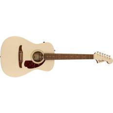 Fender Acoustic Guitars Fender California Malibu Player Acoustic-Electric Guitar Olympic White