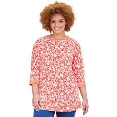 Plus size blouses for women Catherines Liz&me women's plus liz&me boatneck top