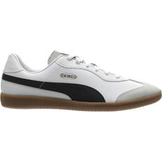 Puma Soccer Shoes Puma King 21 Indoor Training Black/Gum Men's Shoes White