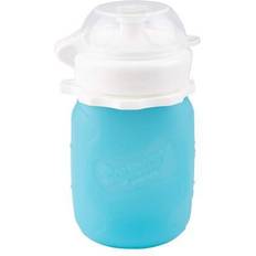 Barn- & babytilbehør SQUEASY Klemmeflaske i silikon 100ml Blå