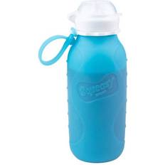 Drikkeflaske Squeasy Sport drikkeflaske/klemmepose 473ml clear blue