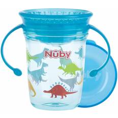 Nuby Kinder- & Babyzubehör Nuby Twin Handle 360° Wonder Cup Aqua 240 ml