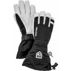 Herre Tilbehør Hestra Army Leather Heli Ski 5-Finger Gloves - Black