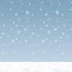Beistle Party Decorations Winter Sky 30' Backdrop Blue