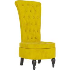 Stoler vidaXL yellow High Back Kitchen Chair