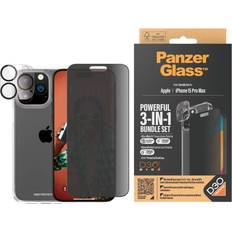 PanzerGlass Privacy 3-in-1 Set for iPhone 15 Pro Max