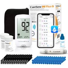 Glucometers CareSens n plus bluetooth blood glucose monitor kit with 100 blood sugar test