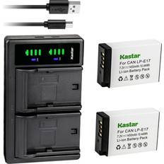 Eos r100 Kastar 2-Pack Battery and LTD2 USB Charger Replacement for Canon LP-E17 LPE17, 9967B02 Battery, Canon EOS RP, EOS R8, EOS R10, EOS R50, EOS R100