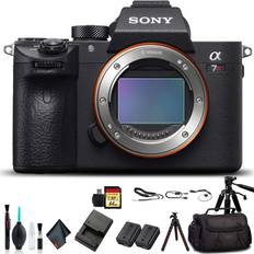 Sony Full Frame (35 mm) Mirrorless Cameras Sony Alpha a7R III Mirrorless Camera ILCE7RM3/B with Bag, Tripod, Additional Battery, 64GB Memory Card, Card Reader, Plus Essential Accessories