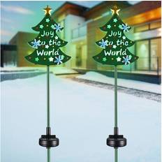 Solar Cell Floor Lamps & Ground Lighting Yescom 2 Packs Solar Stake Ground Lighting