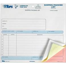 Tops Snap-off Shipper/packing List, Three-part Carbonless, 8.5 X 7, 1/page, 50 Forms
