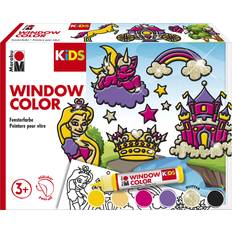 Wasserbasiert Selbermachen (DIY) Marabu KiDS Window Color-Set Prinzessin, 6 x 25 ml