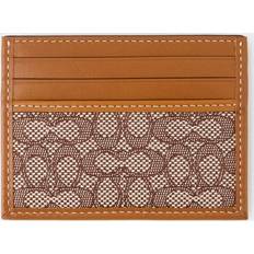 Coach Orange Signature Jacquard Slim ID Card Case