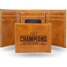 Rico NFL Tampa Bay Buccaneers Super Bowl LV Champions Laser Engraved Trifold Wallet, 4-inches