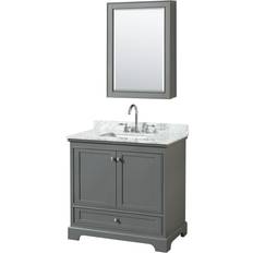 Vanity Units for Single Basins Wyndham Collection WCS202036SCMUNSMED