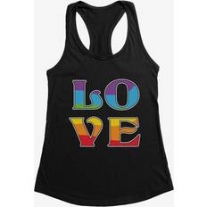 Pride Love Rainbow Womens Tank Top BLACK
