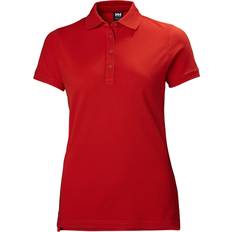 Helly Hansen Women Polo Shirts Helly Hansen Women's Crew Pique Cotton Polo Shirt Red