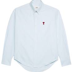 Ami Paris Men Shirts Ami Paris Chemise Boxy sky_blue_natural_white