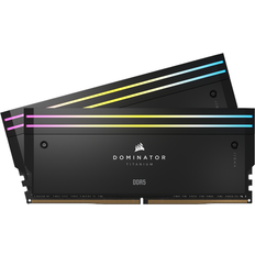 32 GB - DDR5 RAM Memory Corsair Dominator Titanium RGB Black DDR5 6000MHz 2x16GB (CMP32GX5M2B6000C30)