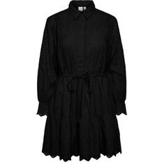 Svarte - XS Kjoler Y.A.S Yasholi LS Belt Dress Black