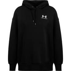 Under Armour Women Sweaters Under Armour Essential Fleece Hoodie Black Woman