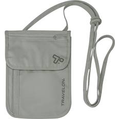 Travelon rfid blocking undergarment neck pouch, gray, 8 .125