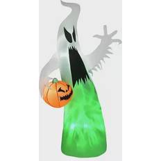 Homcom 5.9' light up ghost inflatable outdoor halloween yard decoration w/ led lights