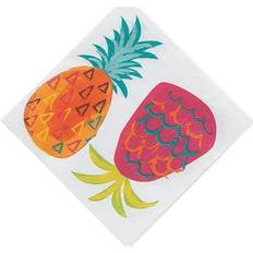 Fun Express Pineapple beverage napkins, party supplies, 16 pieces