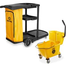 Cleaning Trolleys Dryser Commercial Janitorial Cleaning Cart on Wheels with