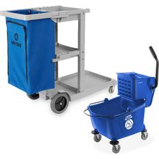 Cleaning Trolleys Dryser Commercial Janitorial Cleaning Cart on Wheels with Mop