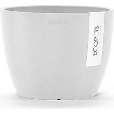 Ecopots Stockholm Flower Planter Pure White 6