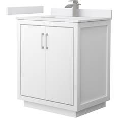 White Vanity Units for Single Basins Wyndham Collection WCF1111-30S-VCA-MXX Icon