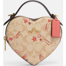 COACH®  Mini Dempsey Bucket Bag In Signature Canvas With Heart And Star  Print