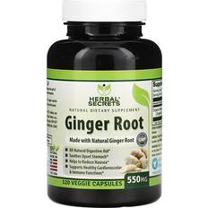 Herbal Secrets, Ginger Root, 550 mg 120 pcs