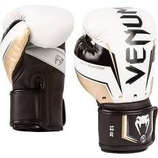Martial Arts Venum Elite Boxing Gloves White/Gold 12oz