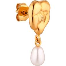 Jane Kønig Drippy Earstud - Gold/Pearl