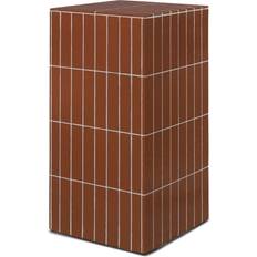 Ferm Living Pillar Pedestal Brown Småbord 32x32cm