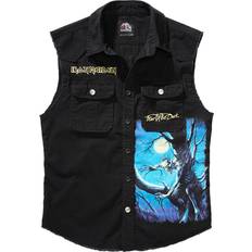 3XL - Baumwolle - Herren Westen Iron Maiden Brandit Vintage Shirt Sleeveless FOTD Svart, 5XL