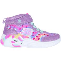 Skechers Kid's Unicorn Dreams - Silver Mesh Synthetic Multi Trim