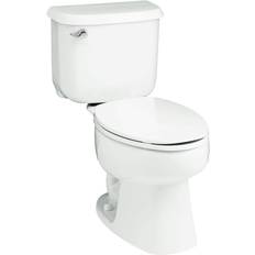 10 inch rough in toilet Sterling Windham 10 in. Rough-In 2-Piece 1.6 GPF Single Flush Elongated Toilet in White