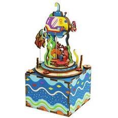 3D-Jigsaw Puzzles Hands Craft DIY 3D Music Box Puzzle Under the Sea 81pcs