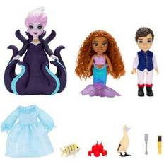 Building Games Disney The Little Mermaid Ariel, Ursula & Eric 6" Petite Doll Gift Set