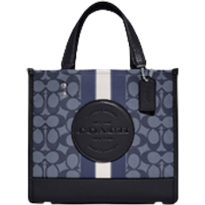 Coach Dempsey 22 In Signature Jacquard With Stripe Tote Bag