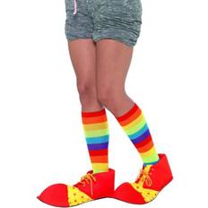Smiffys Lustige Clowns Schuhe rot-gelb für Erwachsene