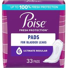 Menstrual Protection Poise Bladder Leaks Ultimate Regular 33-pack
