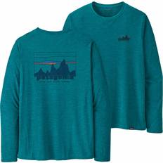 Patagonia Capilene Cool Daily Long Sleeve T-Shirt Men's 73 Skyline Belay Blue X-Dye
