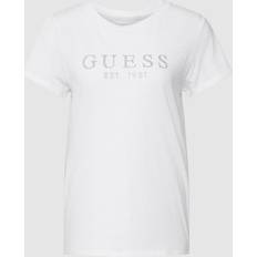 Guess Eco 1981 Crystal Logo Tee White