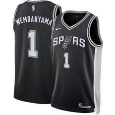 Boat Primers TaylorMade Nike Youth San Antonio Spurs Victor Wembanyama Swingman Jersey, Boys' Medium, Black